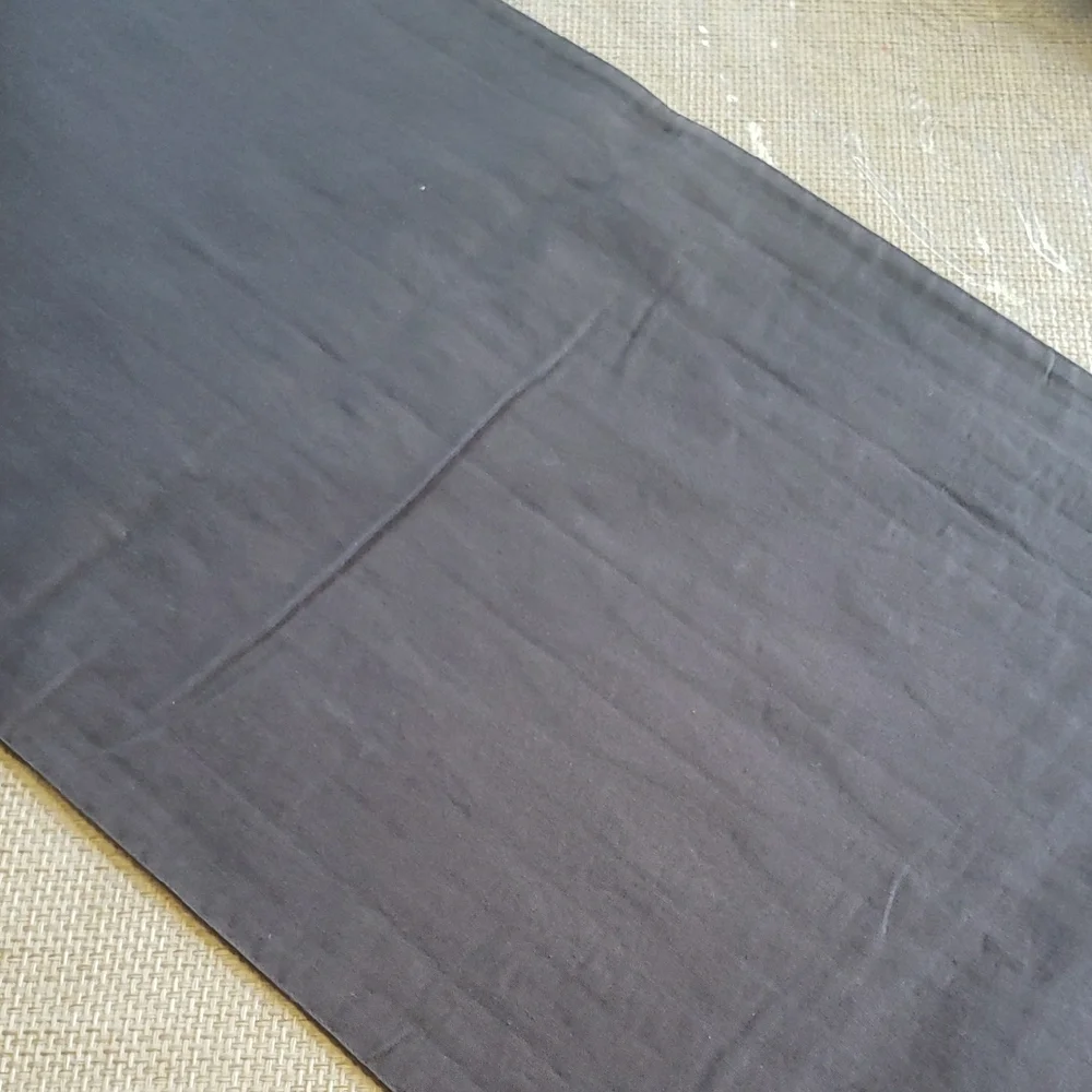Crate  & Barrel Brown And Multicolor Wavy Stripe Table Runner